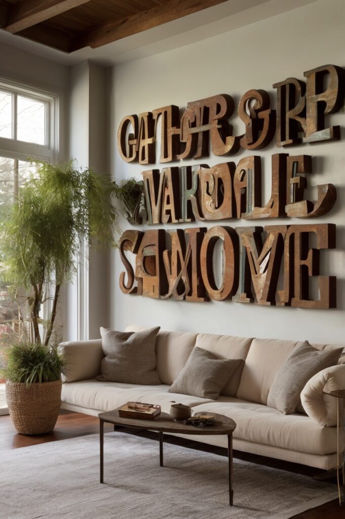 Dimensional Letter Art or Signage