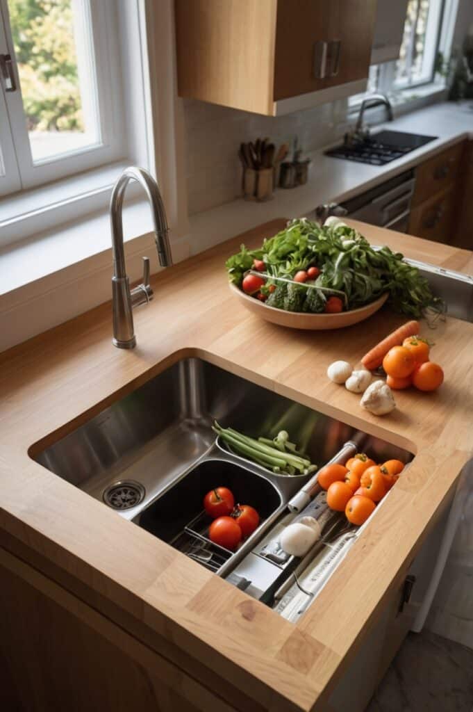 Implement Over-the-Sink Cutting Board Storage
