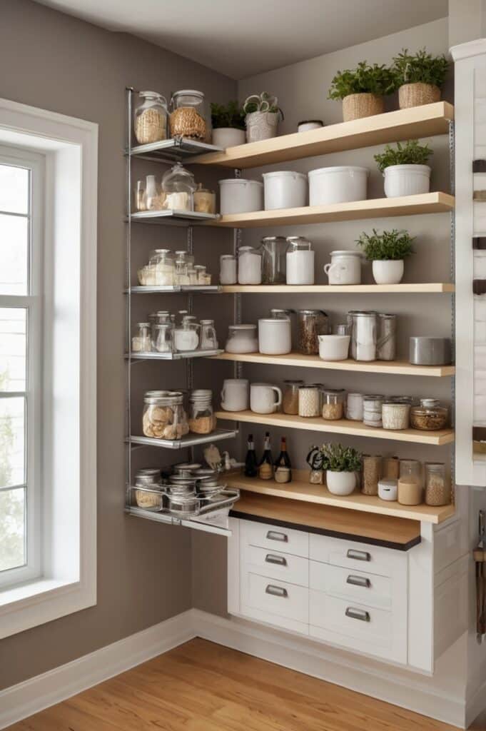Install Pull-Down Shelving