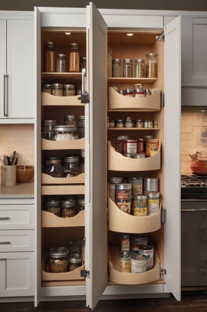 Install Swing-Out Storage Systems
