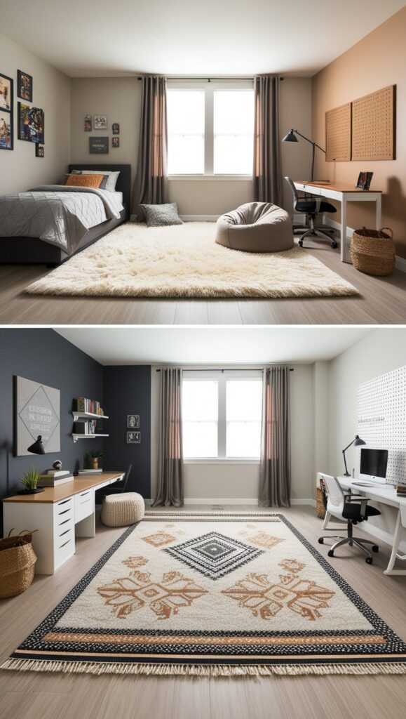 Zones Defined by Area Rugs