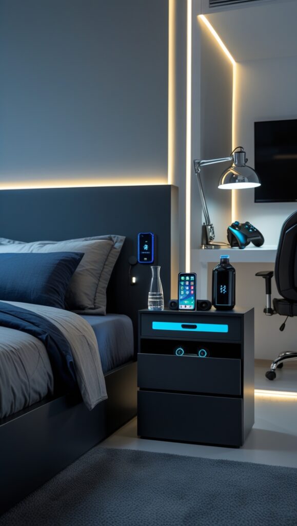 Tech-Integrated Nightstands