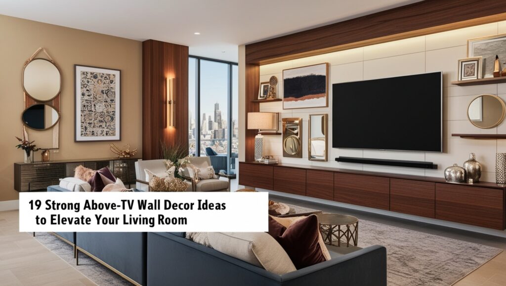 19 Strong Above-TV Wall Decor Ideas to Elevate Your Living Room